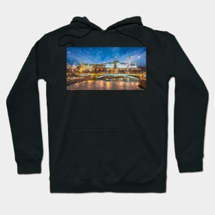 Panoramic view of Moscow Kremlin Hoodie